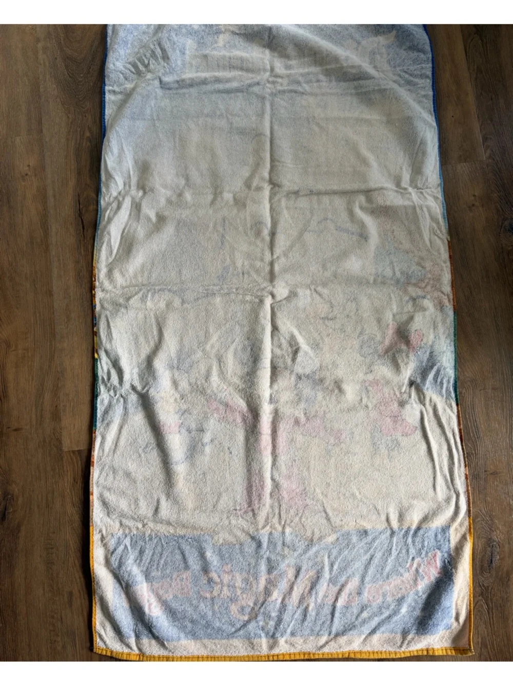 Vintage Disney Where The Magic Began Beach Towel